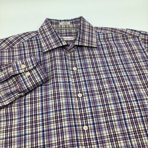 Peter Millar Mens Long‎ Sleeve Button Up Shirt Size Large